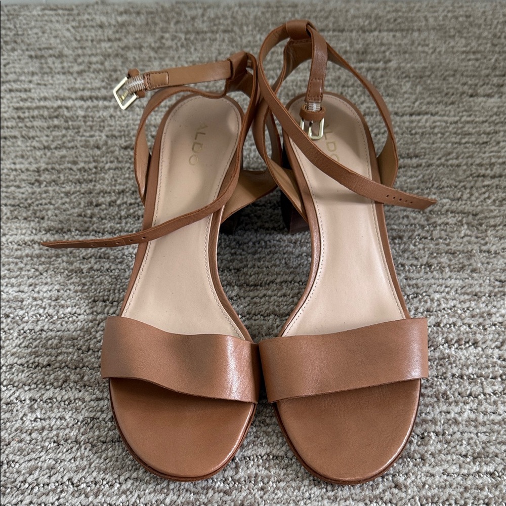 Aldo Brown Leather Women's Sandals